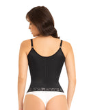 Basic waistband blouse with covered back and adjustable straps BL0238 by Fajas M&D®