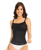 Basic waistband blouse with covered back and adjustable straps BL0238 by Fajas M&D®