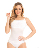 Basic waistband blouse with covered back and adjustable straps BL0238 by Fajas M&D®