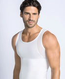 Camiseta sin mangas de control fuerte uso diario en algodón elástico de Leonisa® 035022