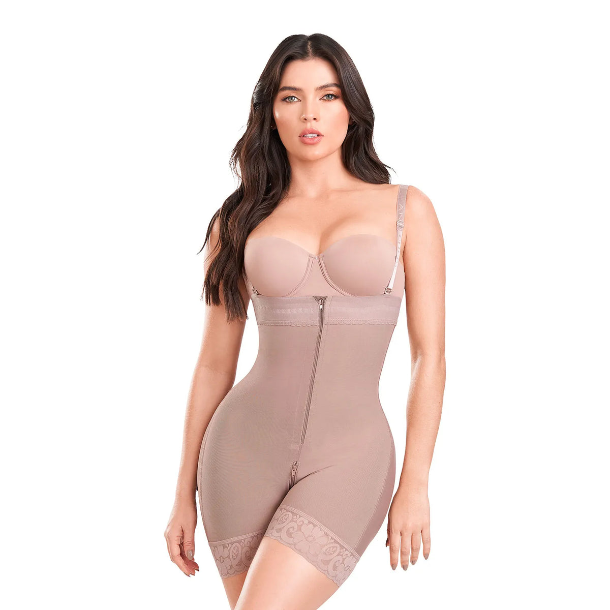 Faja strapless tipo short con control abdomen y efecto levanta glúteos – Ann Chery 1102