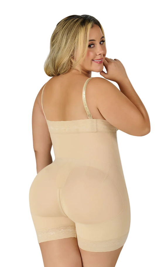 Short shaping girdle with diagonal closure F0766 by Fajas M&amp;D