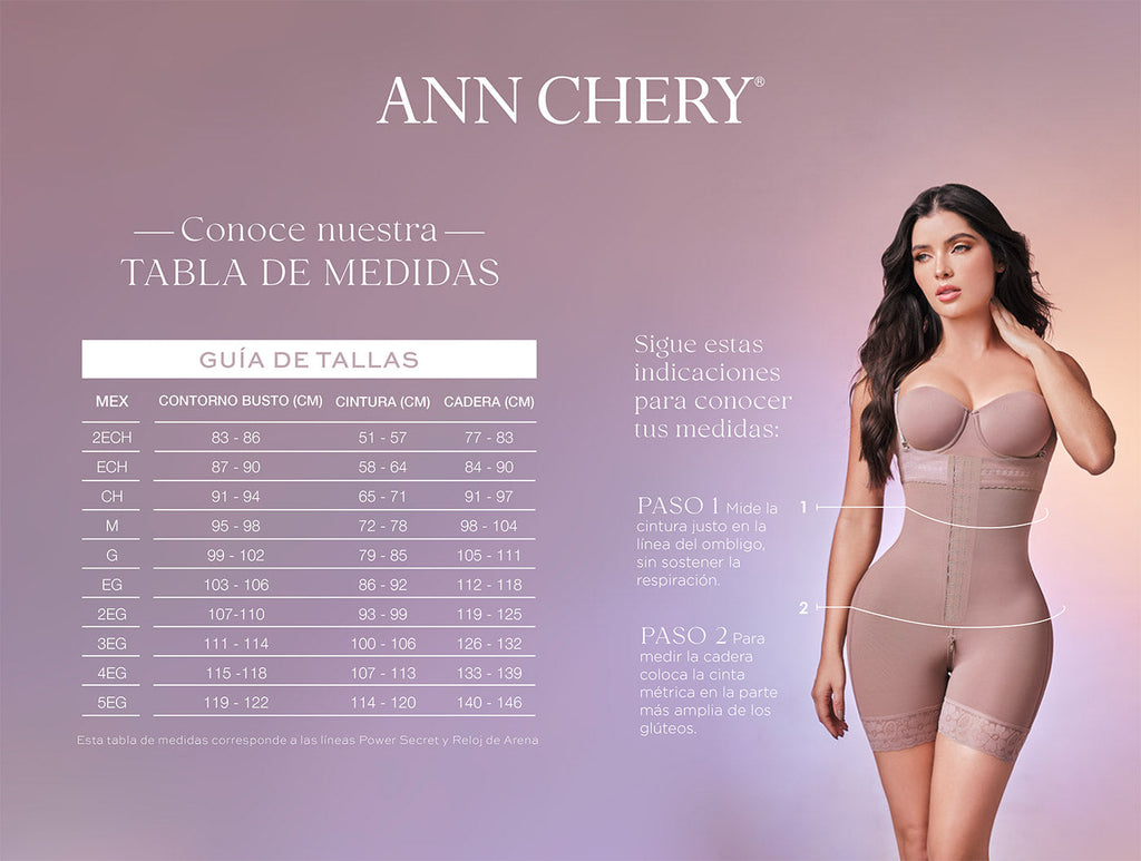 Strapless Girdle Brooch Type Short Power Secret Woman 1103 by Ann Chery®