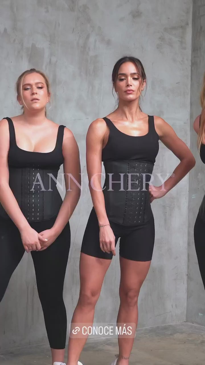 Cinturilla clásica de látex con 3 ganchos para moldear cintura – Ann Chery 2021